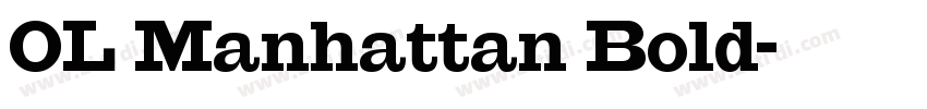 OL Manhattan Bold字体转换